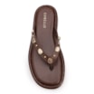 Papete Marrom Salto  Latform Alt Croco Pedras - imagem 5