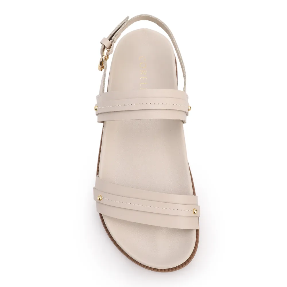 Papete Of White Couro Fivela Tornozelo - imagem 5