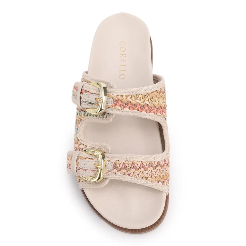 Papete Off White Alt Acabamento Ráfia Multicolor Fivela - foto 6