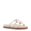 Papete Off White Alt/Couro Aplique Flor - imagem 1