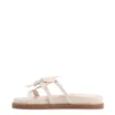 Papete Off White Alt/Couro Aplique Flor - imagem 4