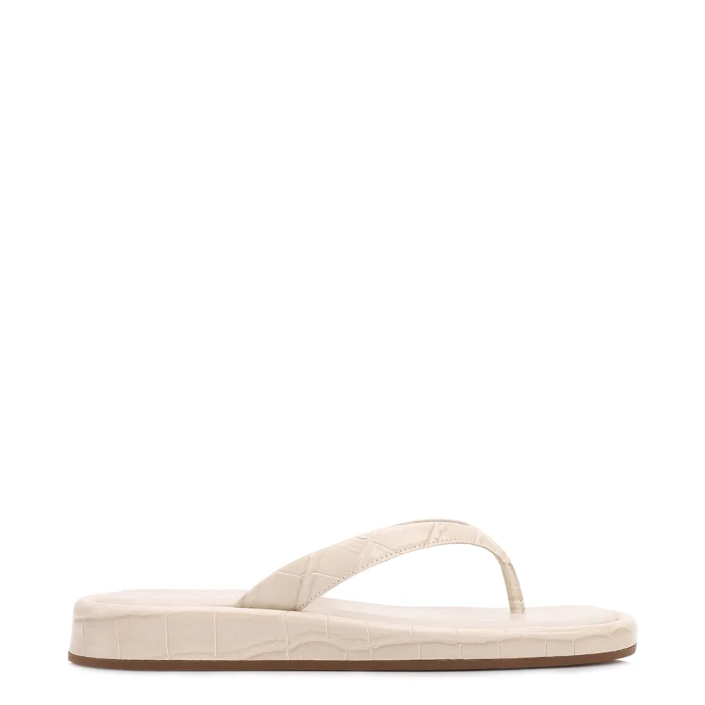 Papete Off White Alt Salto Flatform Tira Fina - imagem 2