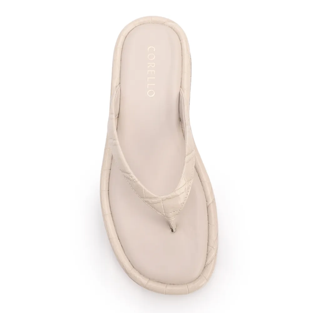 Papete Off White Alt Salto Flatform Tira Fina - imagem 5