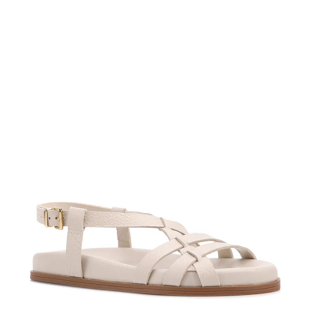Papete Off White Couro Antique Fecho Calcanhar