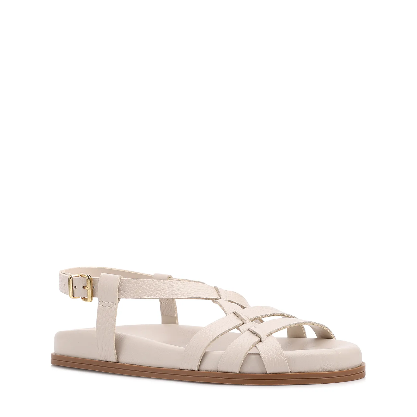 Papete Off White Couro Antique Fecho Calcanhar