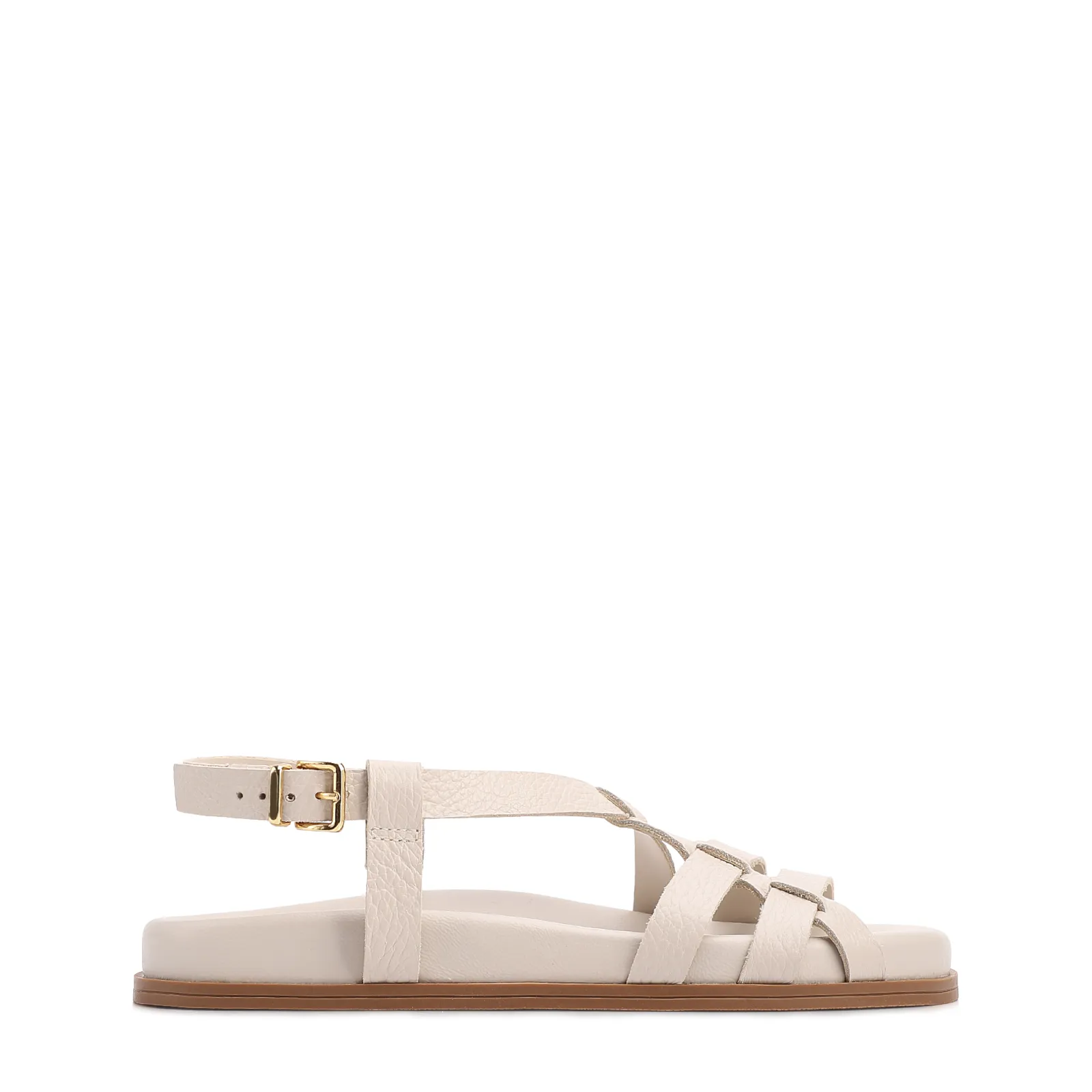 Papete Off White Couro Antique Fecho Calcanhar