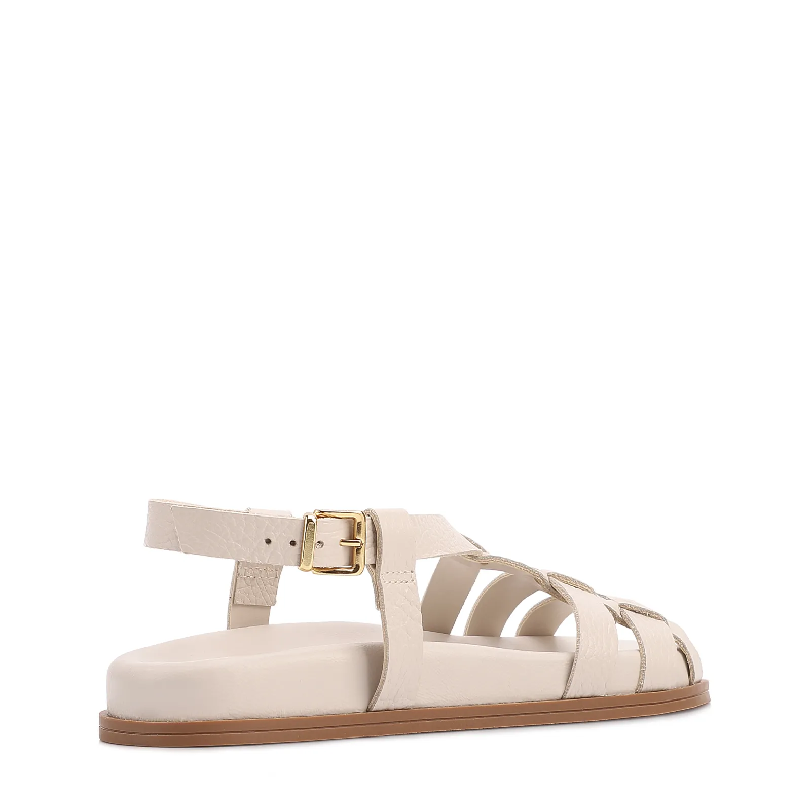 Papete Off White Couro Antique Fecho Calcanhar