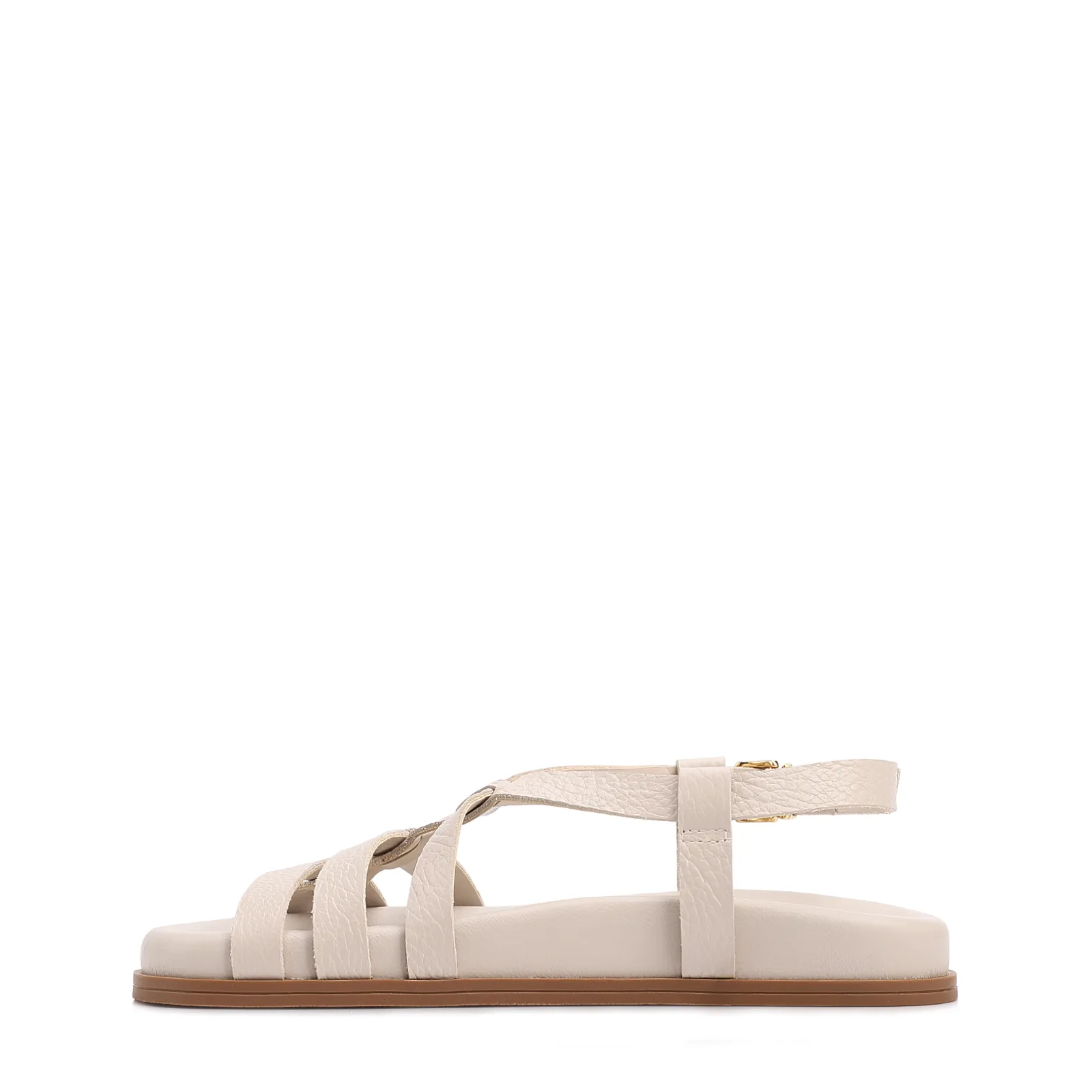 Papete Off White Couro Antique Fecho Calcanhar