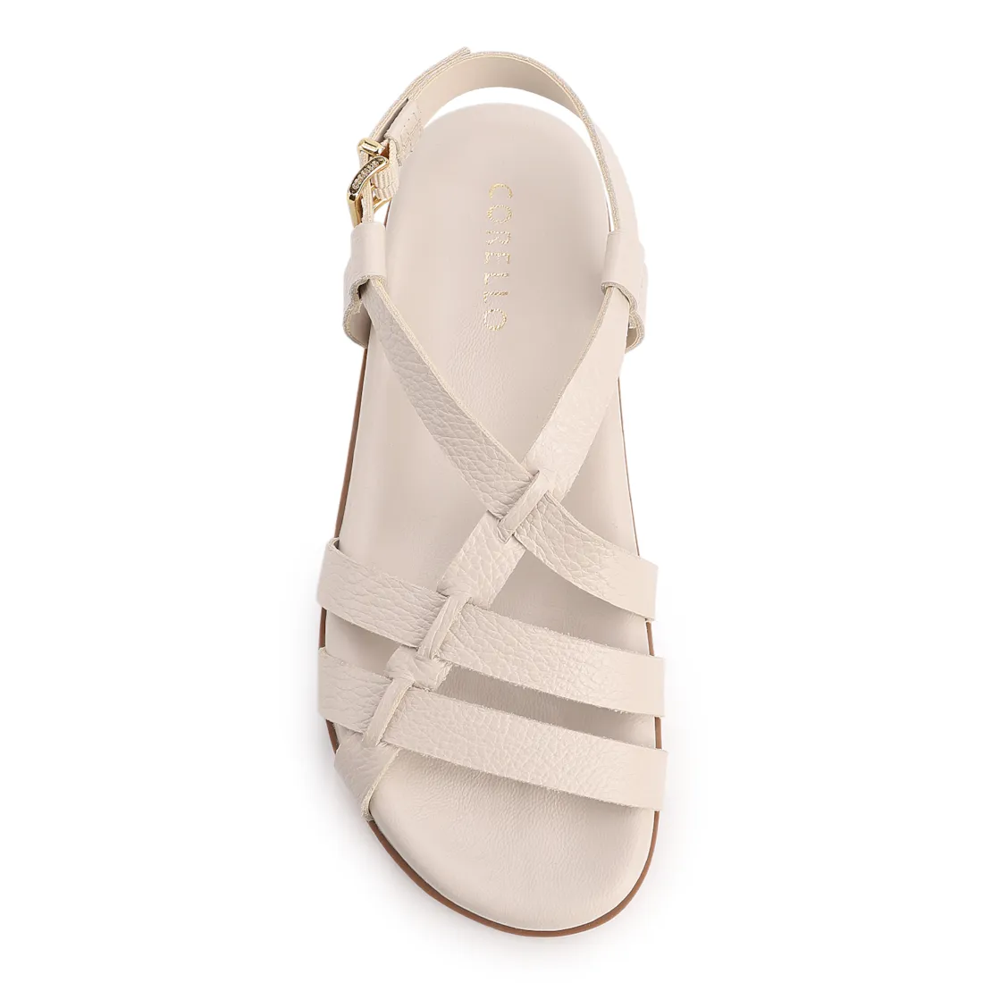 Papete Off White Couro Antique Fecho Calcanhar - foto 5