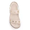 Papete Off White Couro Antique Ilhós Dourado - imagem 5