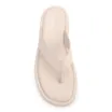 Papete Off White Couro Antique Tiras Transpassadas - imagem 5
