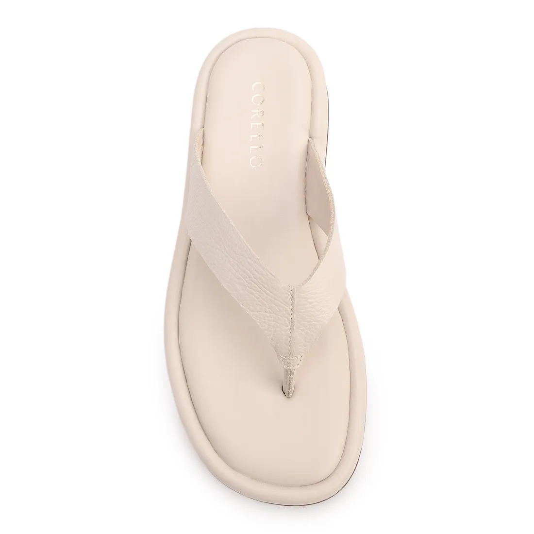 Papete Off White Couro Antique Tiras Transpassadas - foto 5