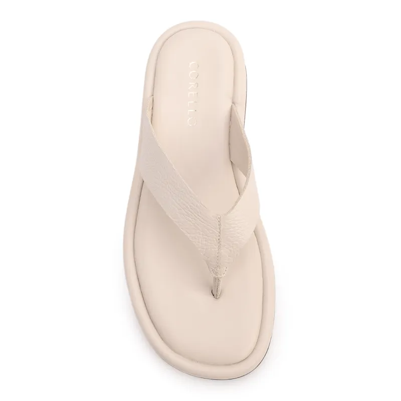 Papete Off White Couro Antique Tiras Transpassadas - foto 5