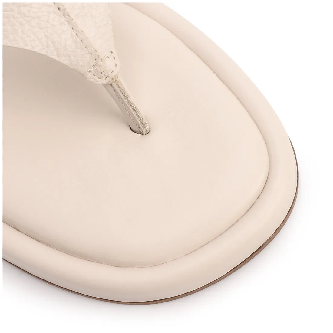 Papete Off White Couro Antique Tiras Transpassadas - foto 6