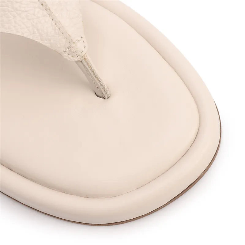 Papete Off White Couro Antique Tiras Transpassadas - foto 6