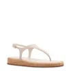 Papete Off White Couro Cortiça Fivela - imagem 1