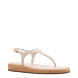 Papete Off White Couro Cortiça Fivela