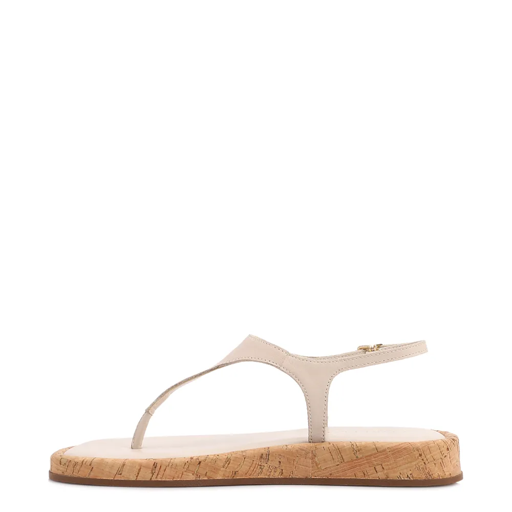Papete Off White Couro Cortiça Fivela - imagem 3