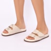 Papete Off White Couro Laço - imagem 2