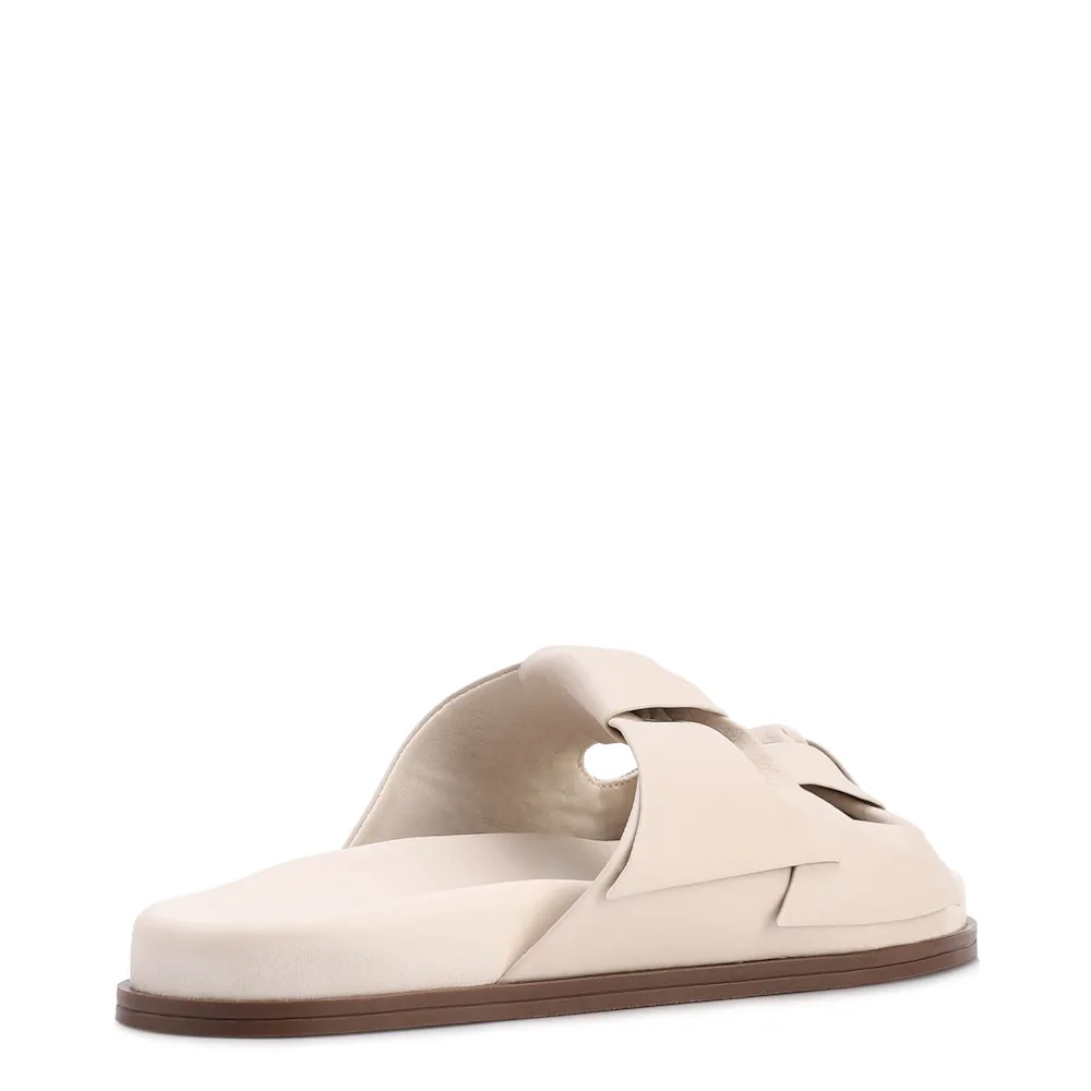Papete Off White Couro Laço - imagem 4