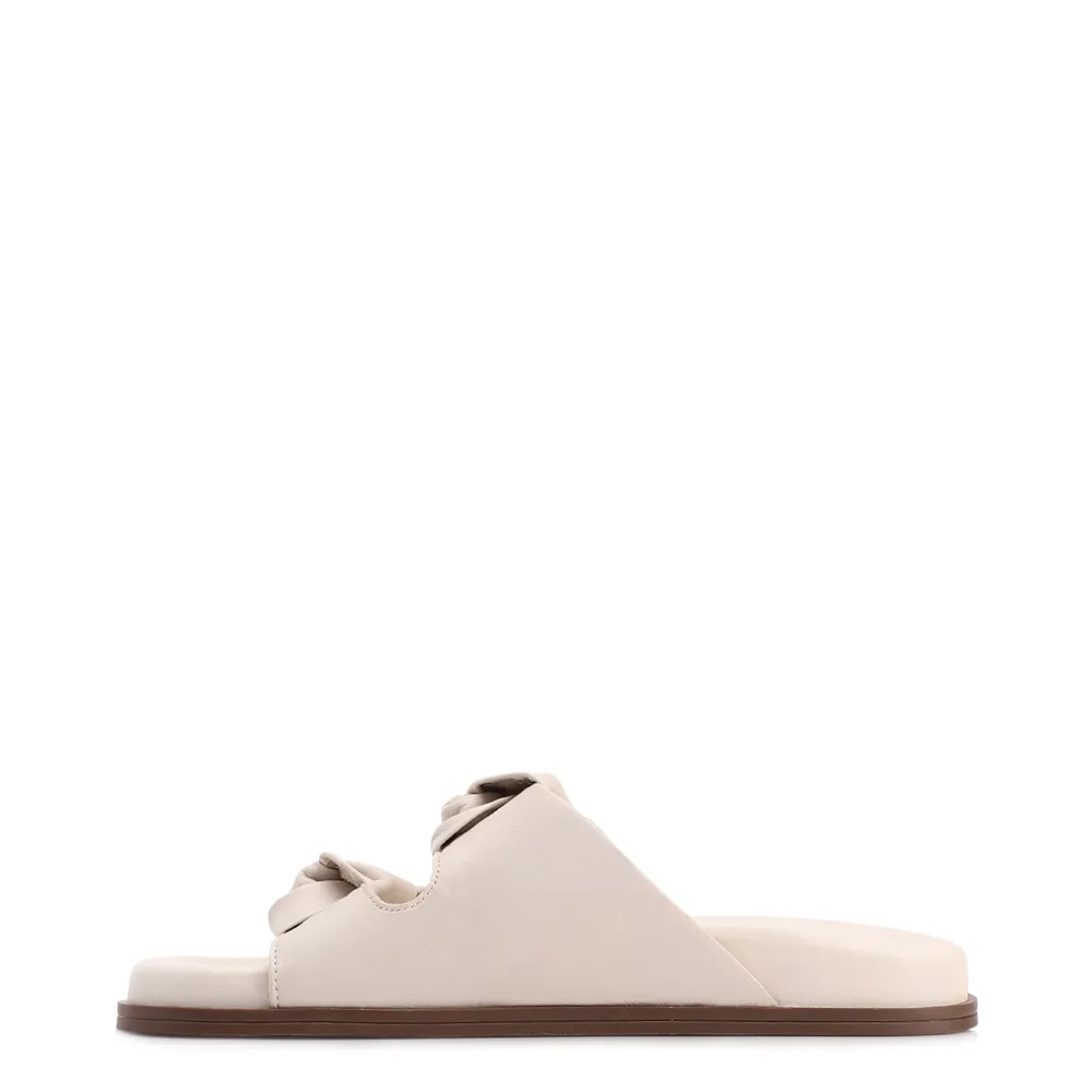 Papete Off White Couro Laço - imagem 5