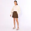 Papete Off White Couro Laço - imagem 9