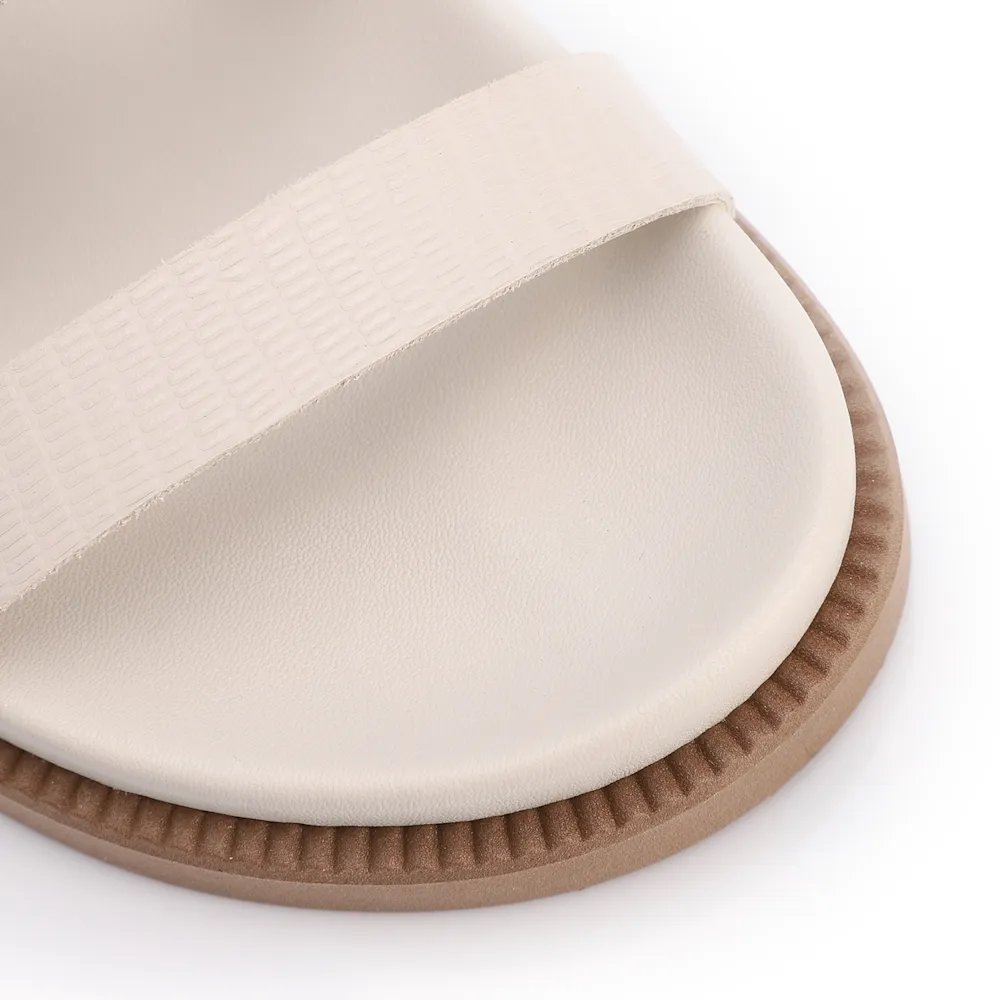 Papete Off White Couro Lezard Tiras Fivela - imagem 6