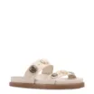 Papete Off White Couro Pedras - imagem 1