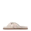 Papete Off White Couro Tiras Torcidas - imagem 4