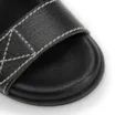 Papete Preta Couro Antique Tiras Pespontos - imagem 6