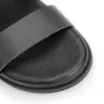 Papete Preta Couro Tiras Cruzadas Fivela - imagem 6