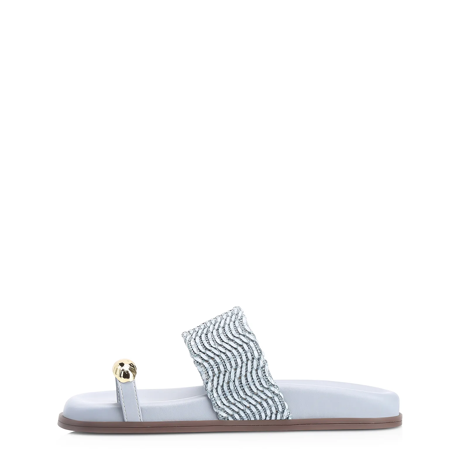 Papete Toe Ring Alt Tramado Azul
