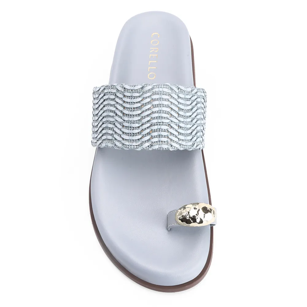 Papete Toe Ring Alt Tramado Azul - imagem 5