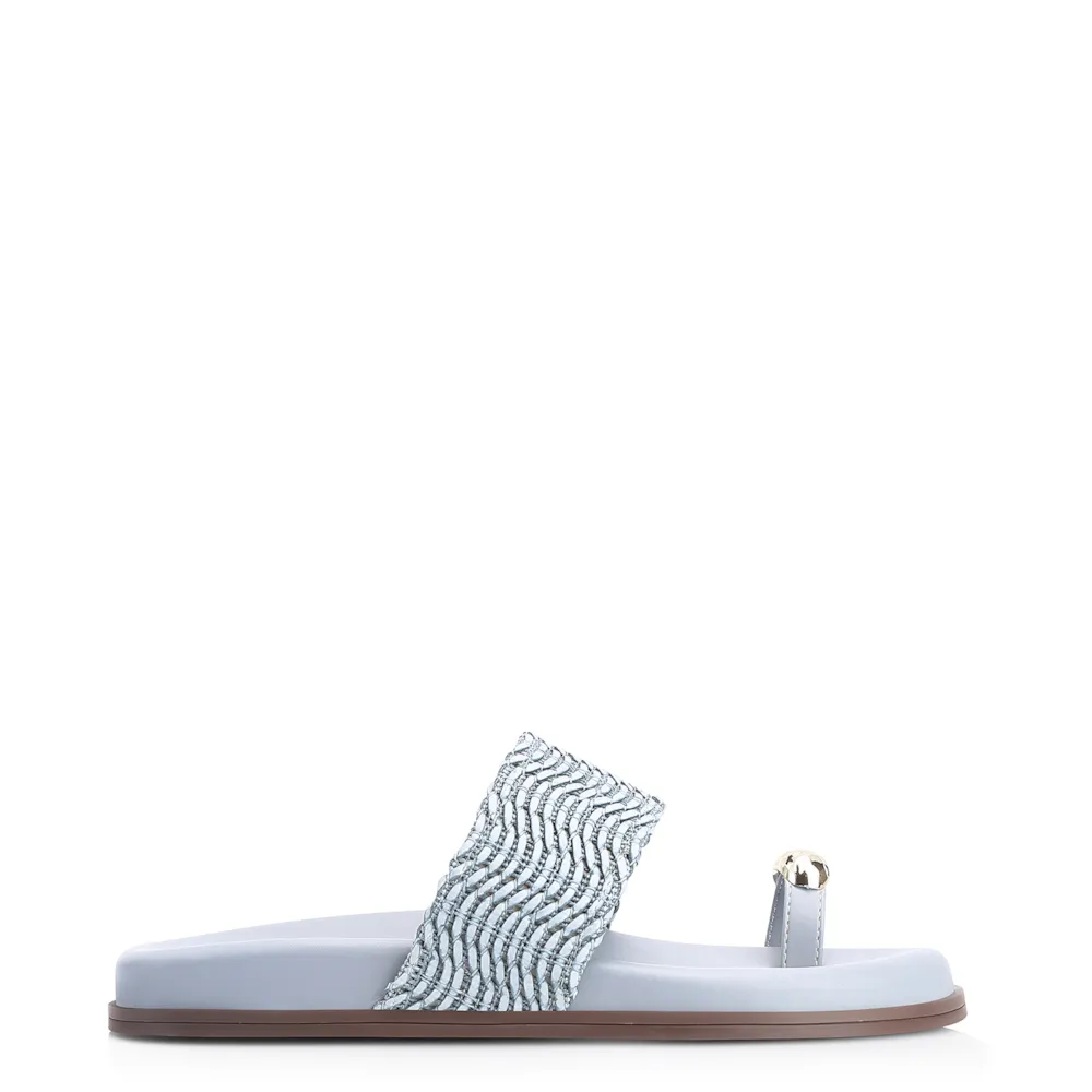 Papete Toe Ring Alt Tramado Azul - imagem 2