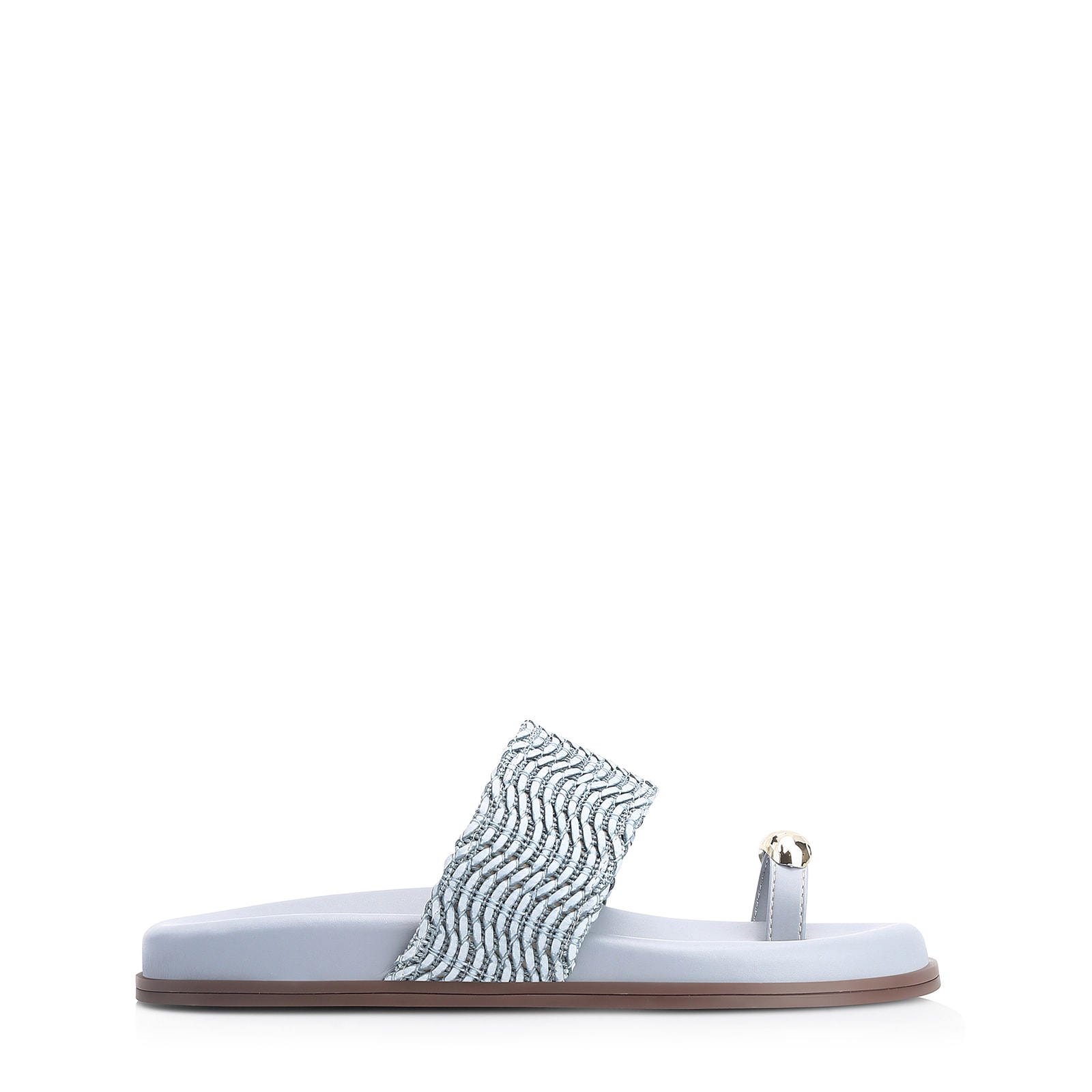 Papete Toe Ring Alt Tramado Azul