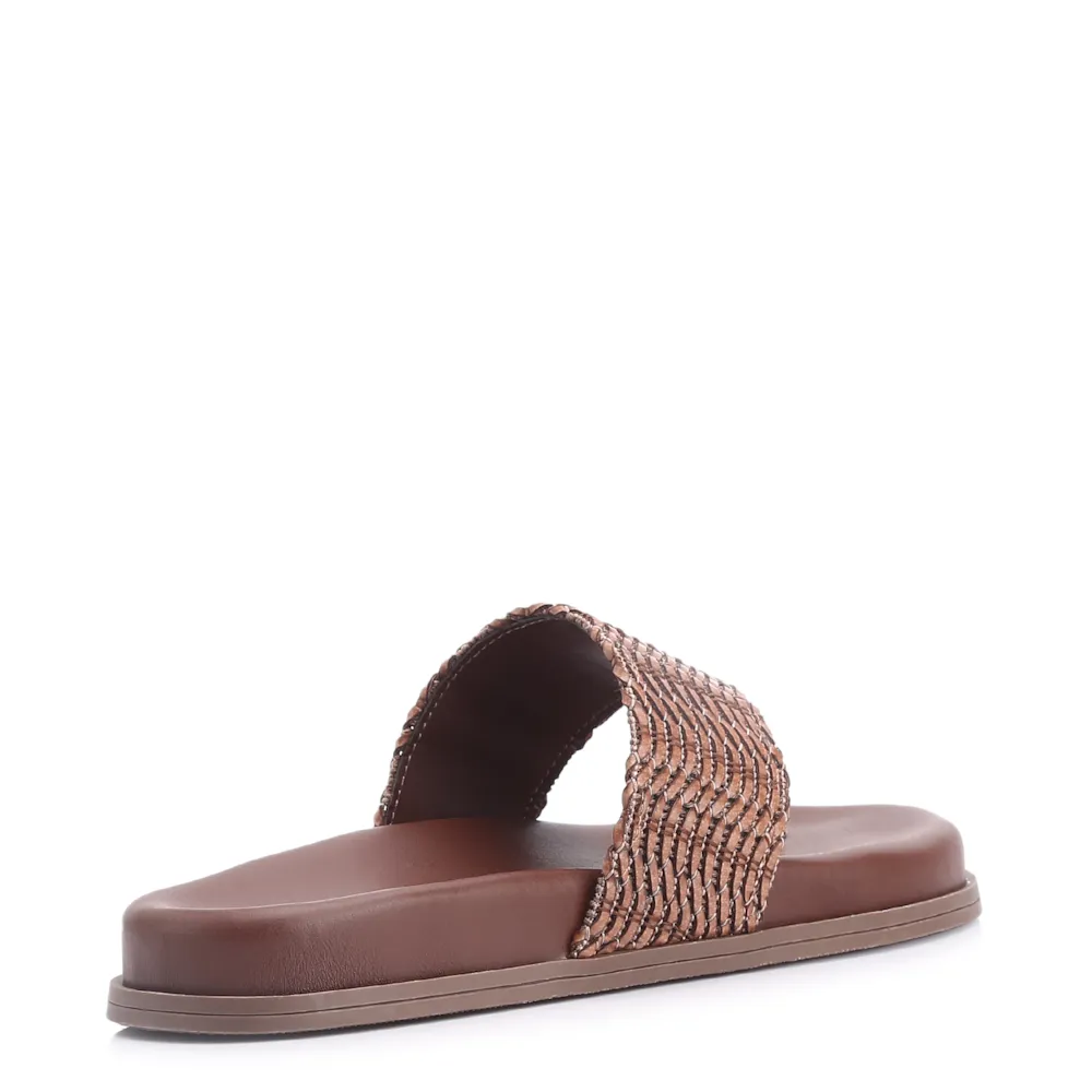 Papete Toe Ring Alt Tramado Marrom - imagem 4