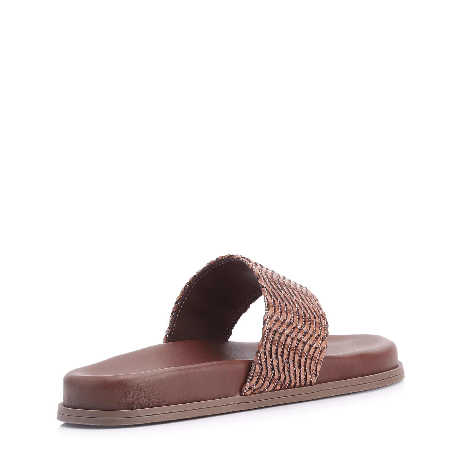 Papete Toe Ring Alt Tramado Marrom