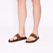 Papete Toe Ring Alt Tramado Marrom - imagem 2
