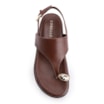 Papete Toe Ring Couro Marrom - imagem 6