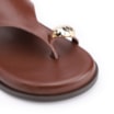Papete Toe Ring Couro Marrom - imagem 7