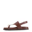 Papete Toe Ring Couro Marrom - imagem 5