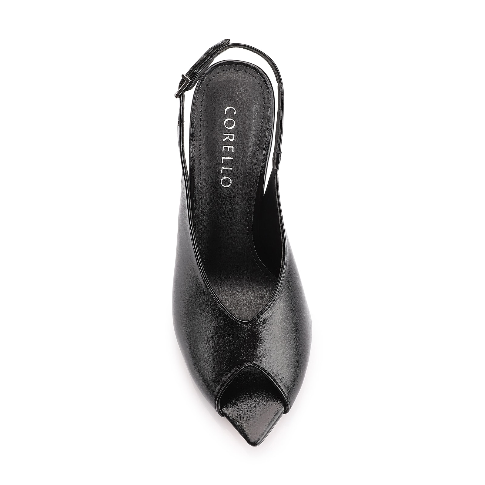  Peep Toe Alt Lux Preto