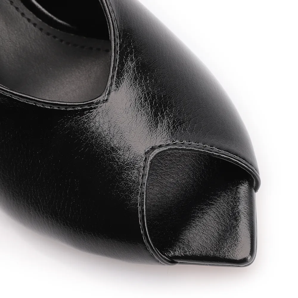  Peep Toe Alt Lux Preto - imagem 6