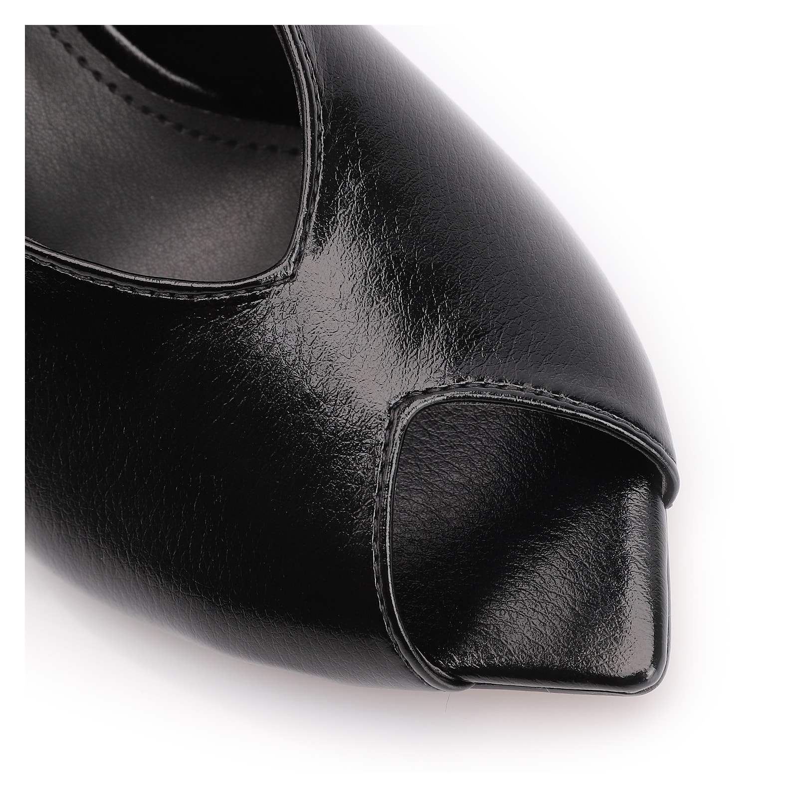  Peep Toe Alt Lux Preto