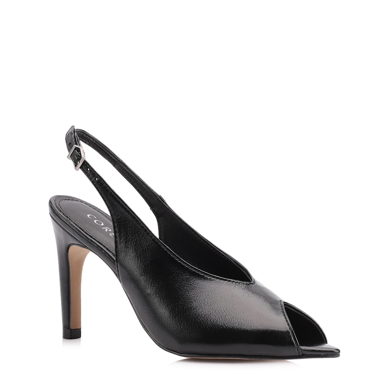  Peep Toe Alt Lux Preto