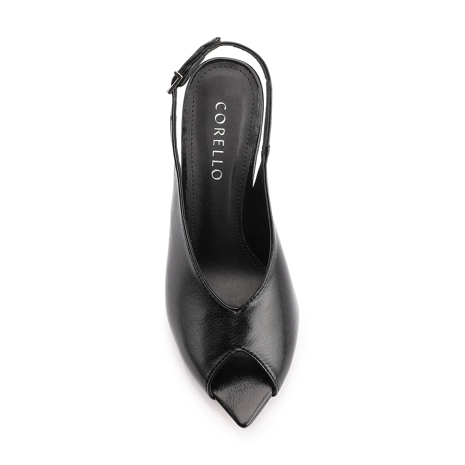 Peep Toe Alt Lux Preto
