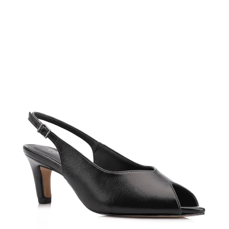 Peep Toe Alt Lux Preto