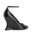 Peep Toe Anabela Alt Lux Preto - imagem 4
