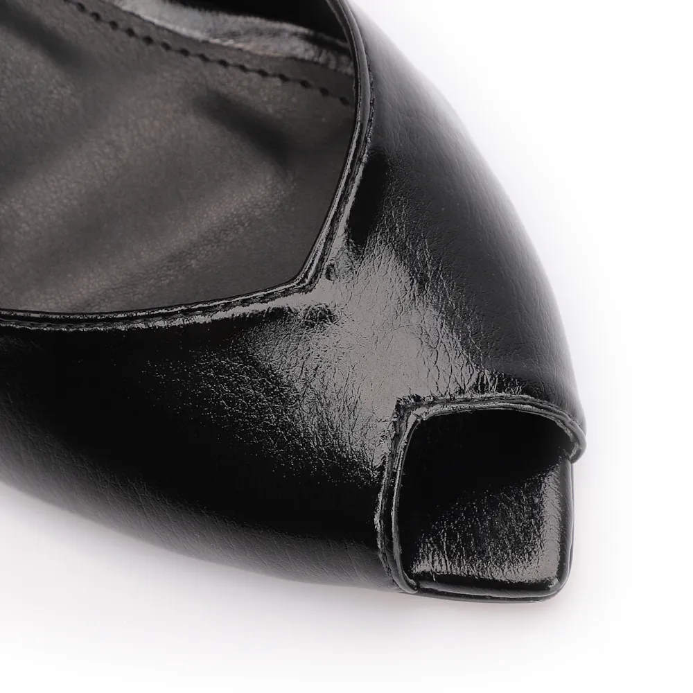 Peep Toe Anabela Alt Lux Preto - imagem 7