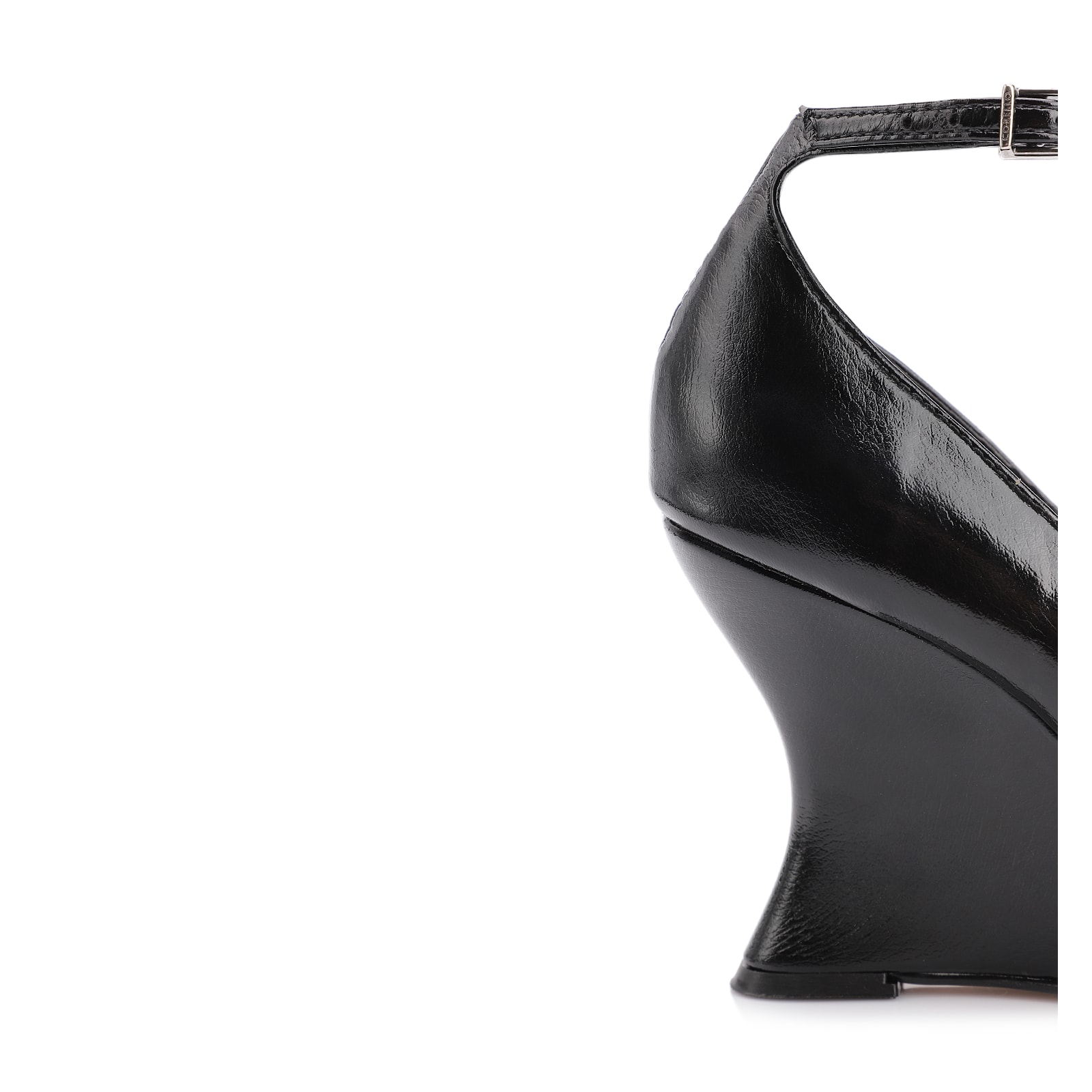 Peep Toe Anabela Alt Lux Preto